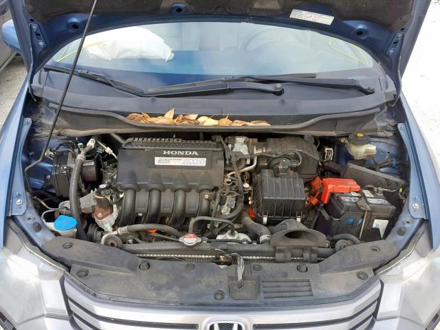 JHMZE2H58AS008095 - 2010 HONDA INSIGHT LX BLUE photo 7