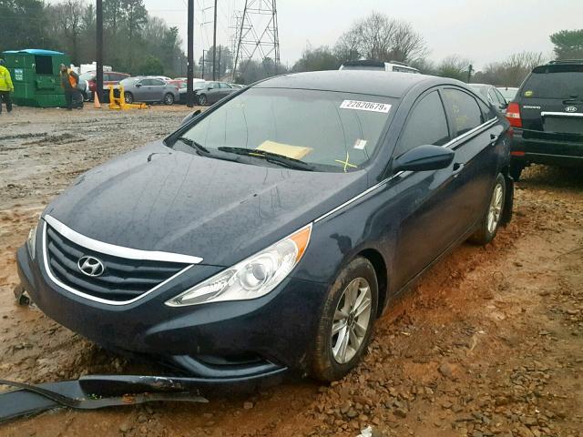 5NPEB4AC9BH114634 - 2011 HYUNDAI SONATA GLS BLUE photo 2