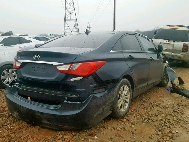 5NPEB4AC9BH114634 - 2011 HYUNDAI SONATA GLS BLUE photo 4