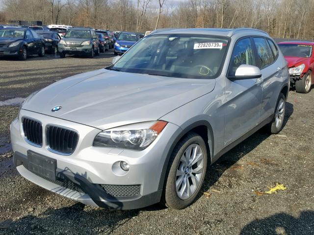 WBAVL1C54EVY21183 - 2014 BMW X1 XDRIVE2 SILVER photo 2