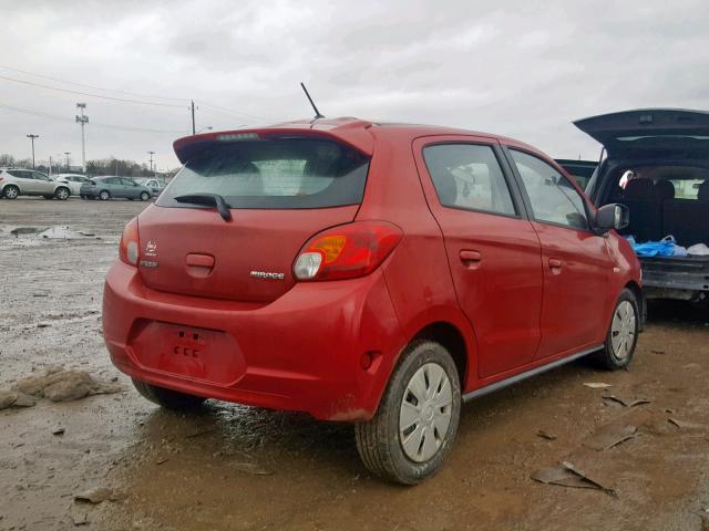 ML32A3HJ4FH043225 - 2015 MITSUBISHI MIRAGE DE RED photo 4