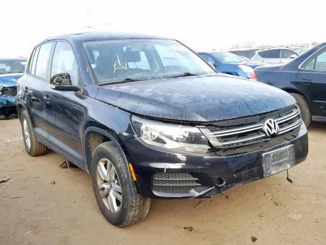 WVGAV7AX4CW549482 - 2012 VOLKSWAGEN TIGUAN S BLACK photo 1