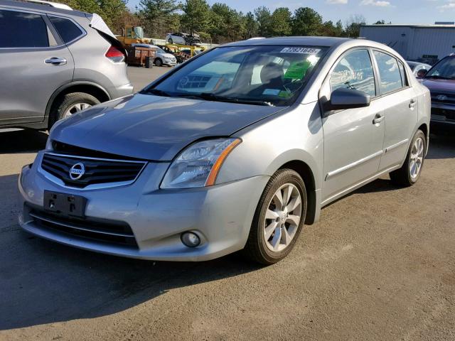 3N1AB6AP3CL657575 - 2012 NISSAN SENTRA 2.0 SILVER photo 2