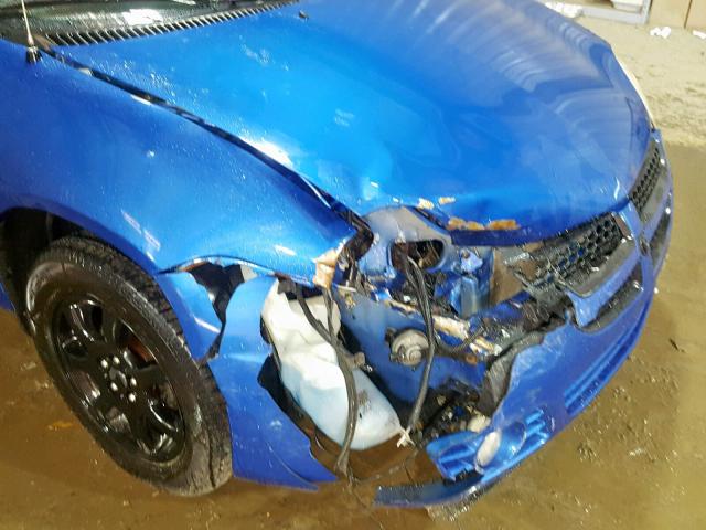 1B3ES56CX5D184962 - 2005 DODGE NEON SXT BLUE photo 9