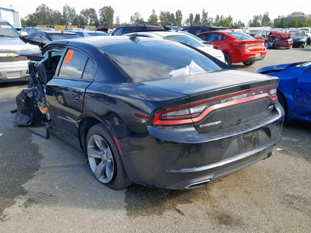 2C3CDXHG0GH347818 - 2016 DODGE CHARGER SX BLACK photo 3