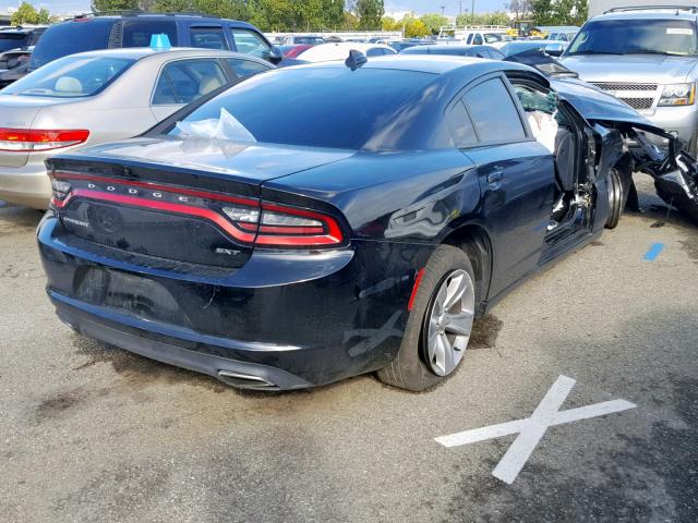 2C3CDXHG0GH347818 - 2016 DODGE CHARGER SX BLACK photo 4