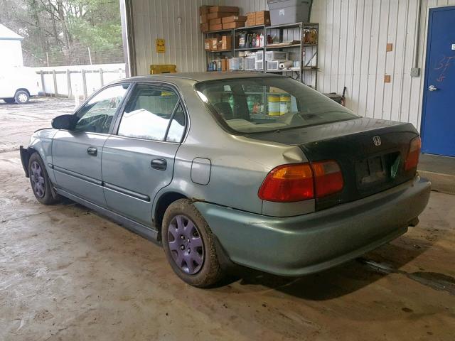 2HGEJ6675XH591914 - 1999 HONDA CIVIC LX ლურჯი ფოტო 3
