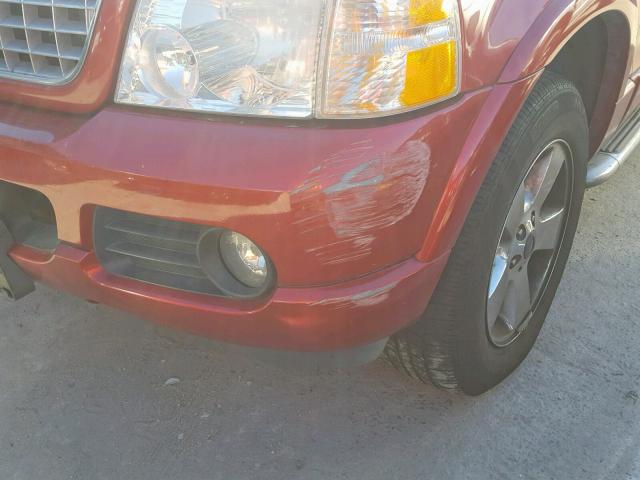 1FMZU85K94UB01844 - 2004 FORD EXPLORER L RED photo 9