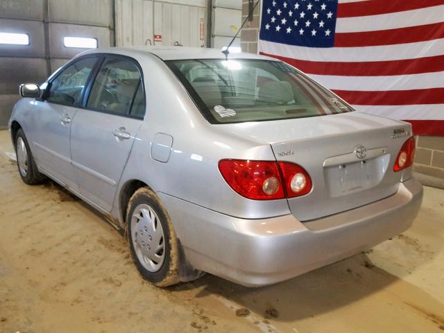 1NXBR32E85Z359116 - 2005 TOYOTA COROLLA CE GRAY photo 3