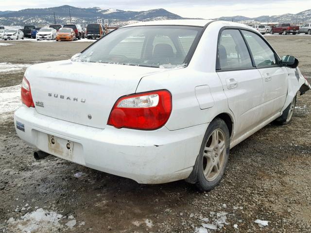 1JF1GD67535H505259 - 2005 SUBARU IMPREZA RS WHITE photo 4