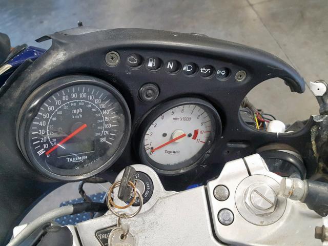 SMT600FM7YJ102374 - 2000 TRIUMPH MOTORCYCLE SPRINT ST BLUE photo 7