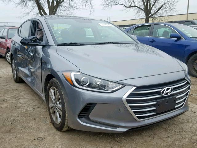 KMHD84LFXJU536879 - 2018 HYUNDAI ELANTRA SE GRAY photo 1