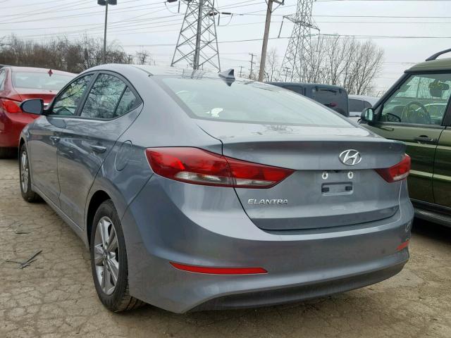 KMHD84LFXJU536879 - 2018 HYUNDAI ELANTRA SE GRAY photo 3