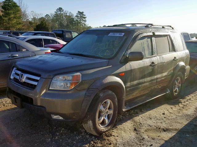 5FNYF18786B011234 - 2006 HONDA PILOT EX GREEN photo 2