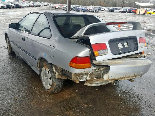 1HGEJ6220WL085757 - 1998 HONDA CIVIC DX SILVER photo 3