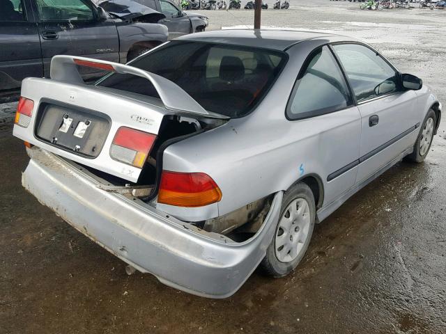 1HGEJ6220WL085757 - 1998 HONDA CIVIC DX SILVER photo 4