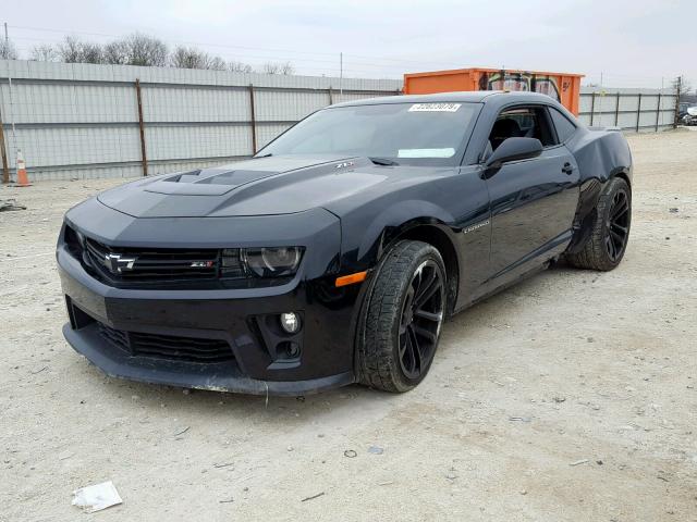 2G1FL1EP9F9800865 - 2015 CHEVROLET CAMARO ZL1 BLACK photo 2