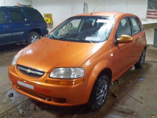 KL1TD66696B664978 - 2006 CHEVROLET AVEO BASE Қызғылт сары фото 2