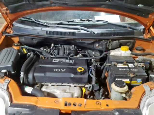 KL1TD66696B664978 - 2006 CHEVROLET AVEO BASE Қызғылт сары фото 7