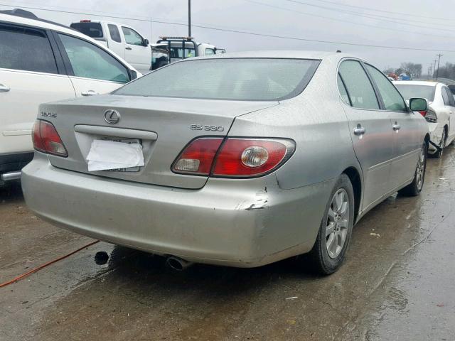 JTHBA30G245052600 - 2004 LEXUS ES 330 SILVER photo 4