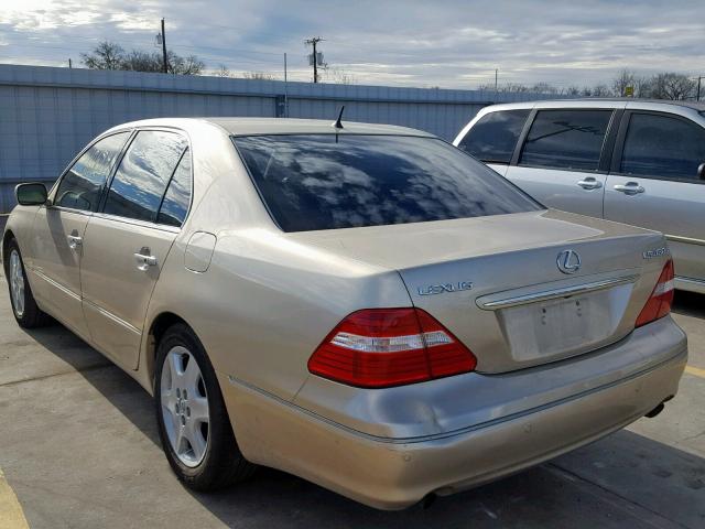 JTHBN36F940153097 - 2004 LEXUS LS 430 GOLD photo 3