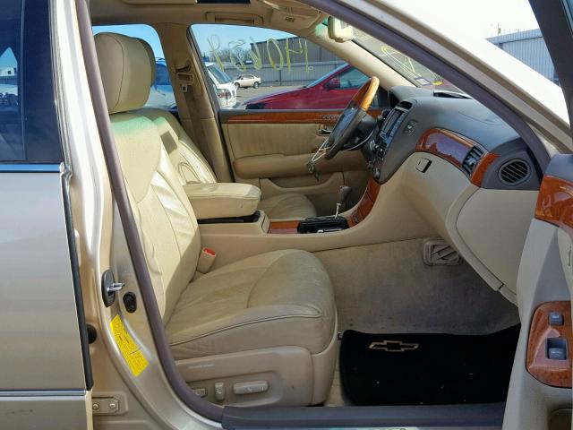 JTHBN36F940153097 - 2004 LEXUS LS 430 GOLD photo 5