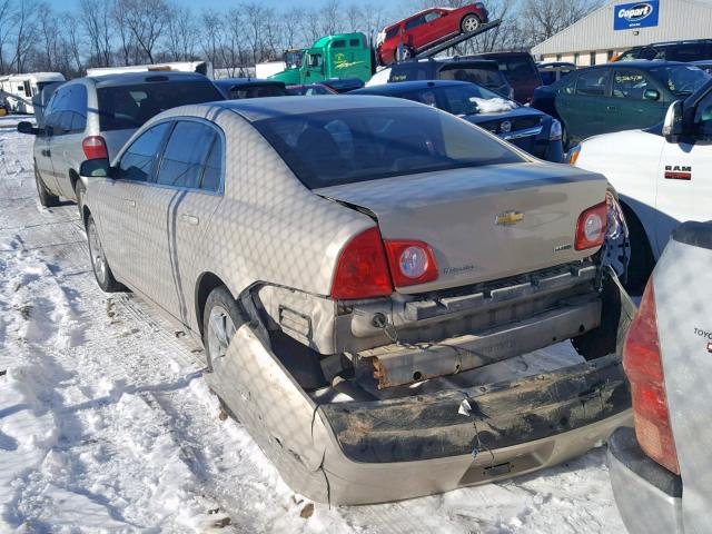 1G1ZA5EU5BF371502 - 2011 CHEVROLET MALIBU LS GOLD photo 3