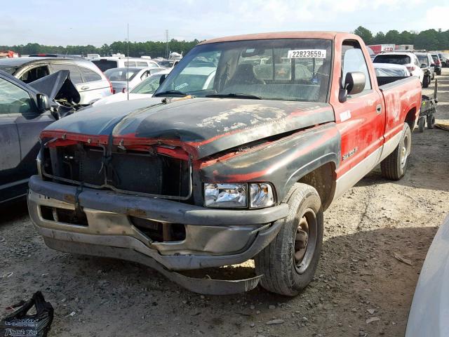 1B7HC16Y0SS318429 - 1995 DODGE RAM 1500 RED photo 2