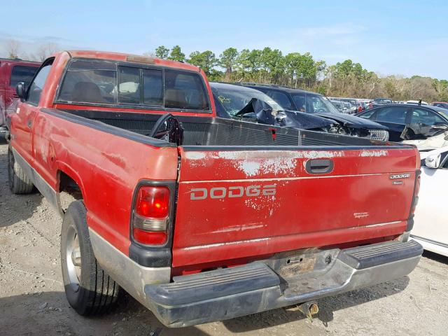 1B7HC16Y0SS318429 - 1995 DODGE RAM 1500 RED photo 3