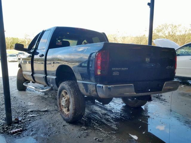 1D7KU28D04J269931 - 2004 DODGE RAM 2500 S BLACK photo 3