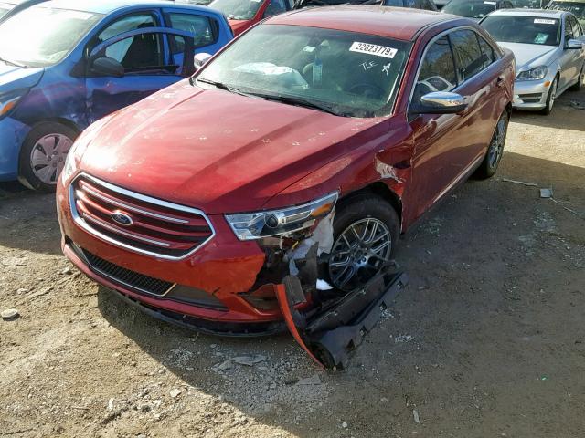 1FAHP2F83FG199574 - 2015 FORD TAURUS LIM RED photo 2