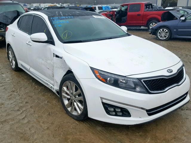 5XXGR4A62FG493475 - 2015 KIA OPTIMA SX WHITE photo 1