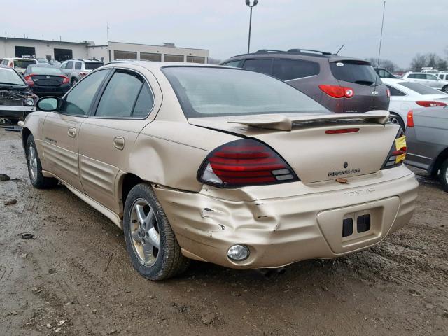 1G2NF52E92M583159 - 2002 PONTIAC GRAND AM S GOLD photo 3