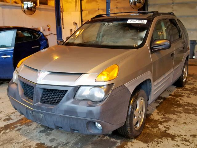 3G7DB03EX1S535686 - 2001 PONTIAC AZTEK GOLD photo 2