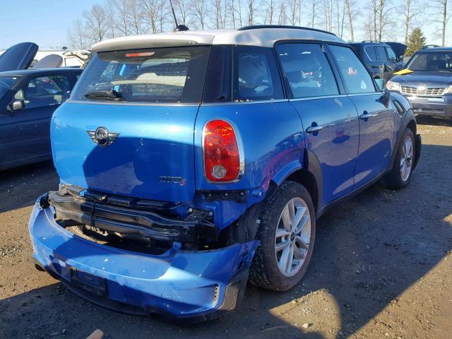 WMWZC5C55DWP31980 - 2013 MINI COOPER S C BLUE photo 4