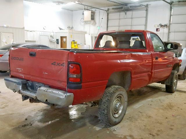 3B7KF26Z9XM513991 - 1999 DODGE RAM 2500 RED photo 4