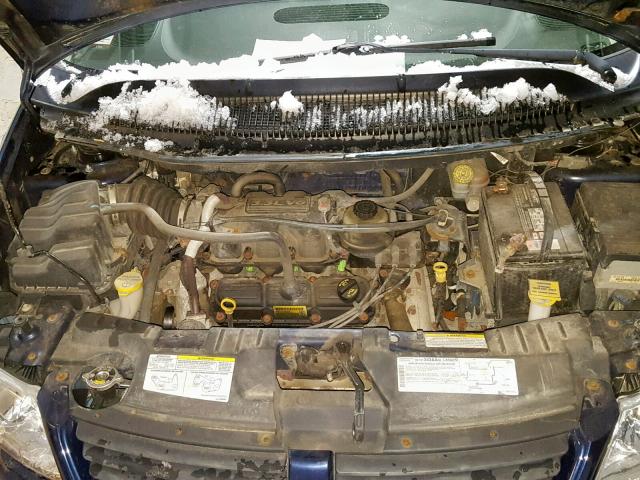 1D4GP45R65B415024 - 2005 DODGE CARAVAN SX BLUE photo 7