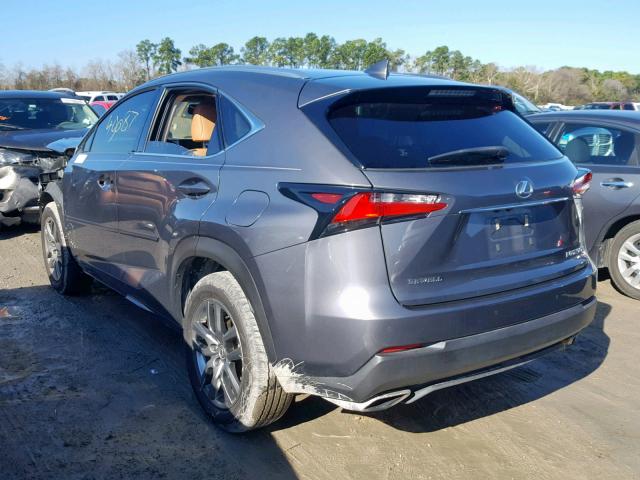 JTJYARBZ3F2009222 - 2015 LEXUS NX 200T GRAY photo 3