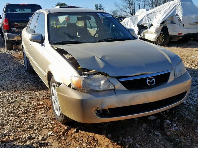 JM1BJ225120552216 - 2002 MAZDA PROTEGE DX TAN photo 1