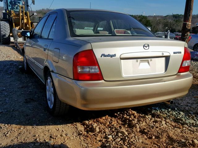 JM1BJ225120552216 - 2002 MAZDA PROTEGE DX TAN photo 3