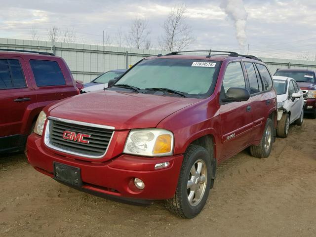 1GKDS13S152151704 - 2005 GMC ENVOY RED photo 2