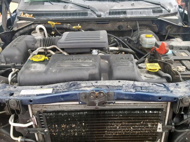 1B7HG48N42S653623 - 2002 DODGE DAKOTA QUA BLUE photo 7