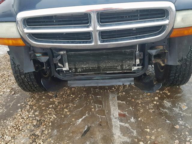 1B7HG48N42S653623 - 2002 DODGE DAKOTA QUA BLUE photo 9