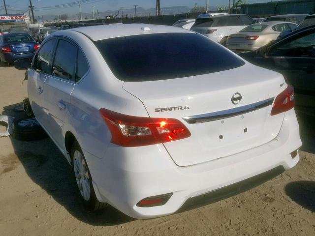 3N1AB7AP2JL660163 - 2018 NISSAN SENTRA S WHITE photo 3