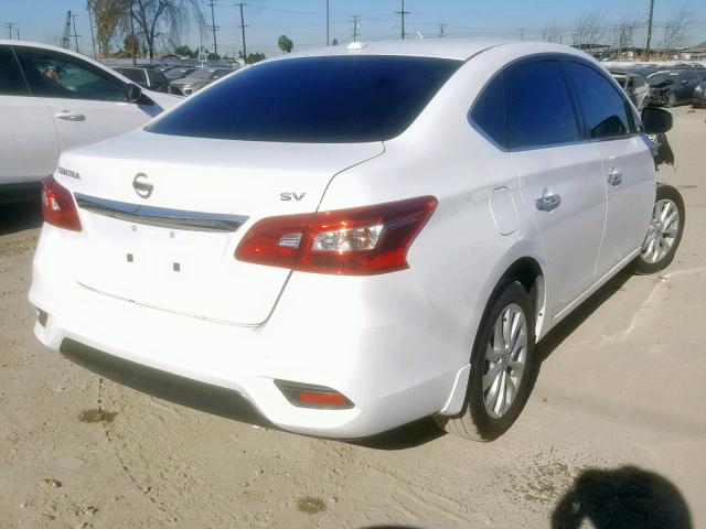 3N1AB7AP2JL660163 - 2018 NISSAN SENTRA S WHITE photo 4