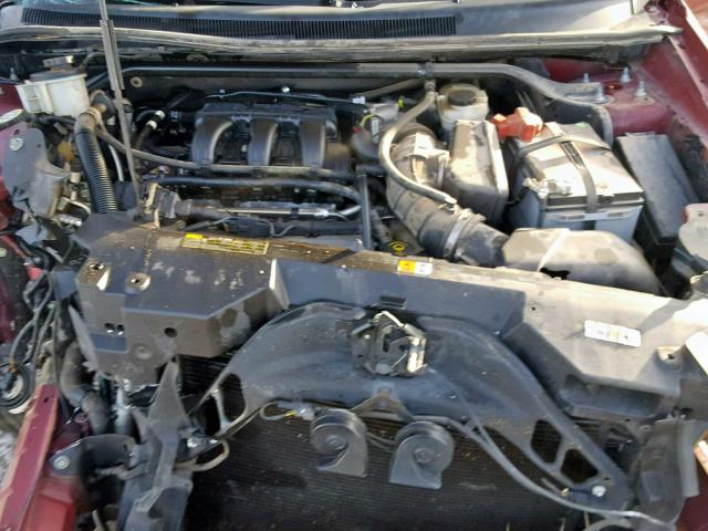 1FMDK07W98GA13222 - 2008 FORD TAURUS X E RED photo 7