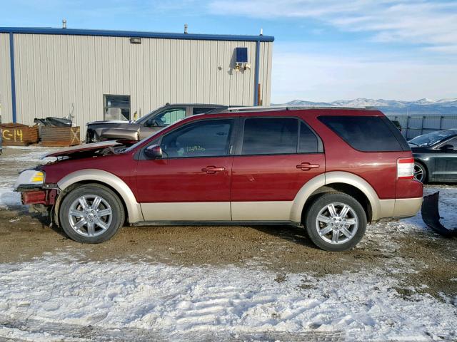 1FMDK07W98GA13222 - 2008 FORD TAURUS X E RED photo 9