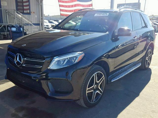 4JGDA5JB9HA932694 - 2017 MERCEDES-BENZ GLE 350 BLACK photo 2