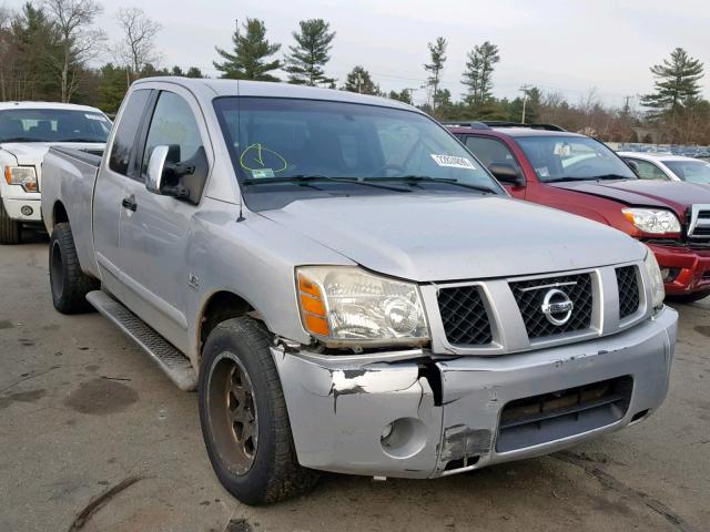 1N6AA06A64N555008 - 2004 NISSAN TITAN XE SILVER photo 1