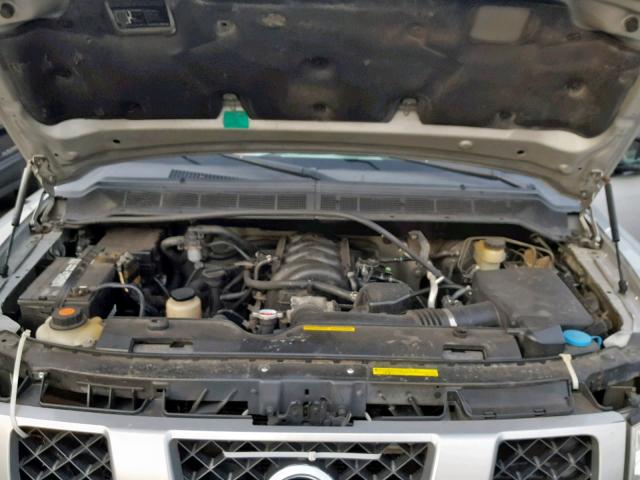 1N6AA06A64N555008 - 2004 NISSAN TITAN XE SILVER photo 7